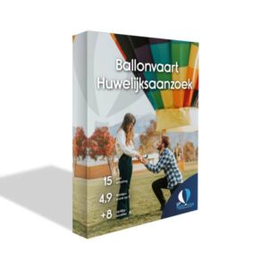 Huwelijks aanzoek ballonvaart